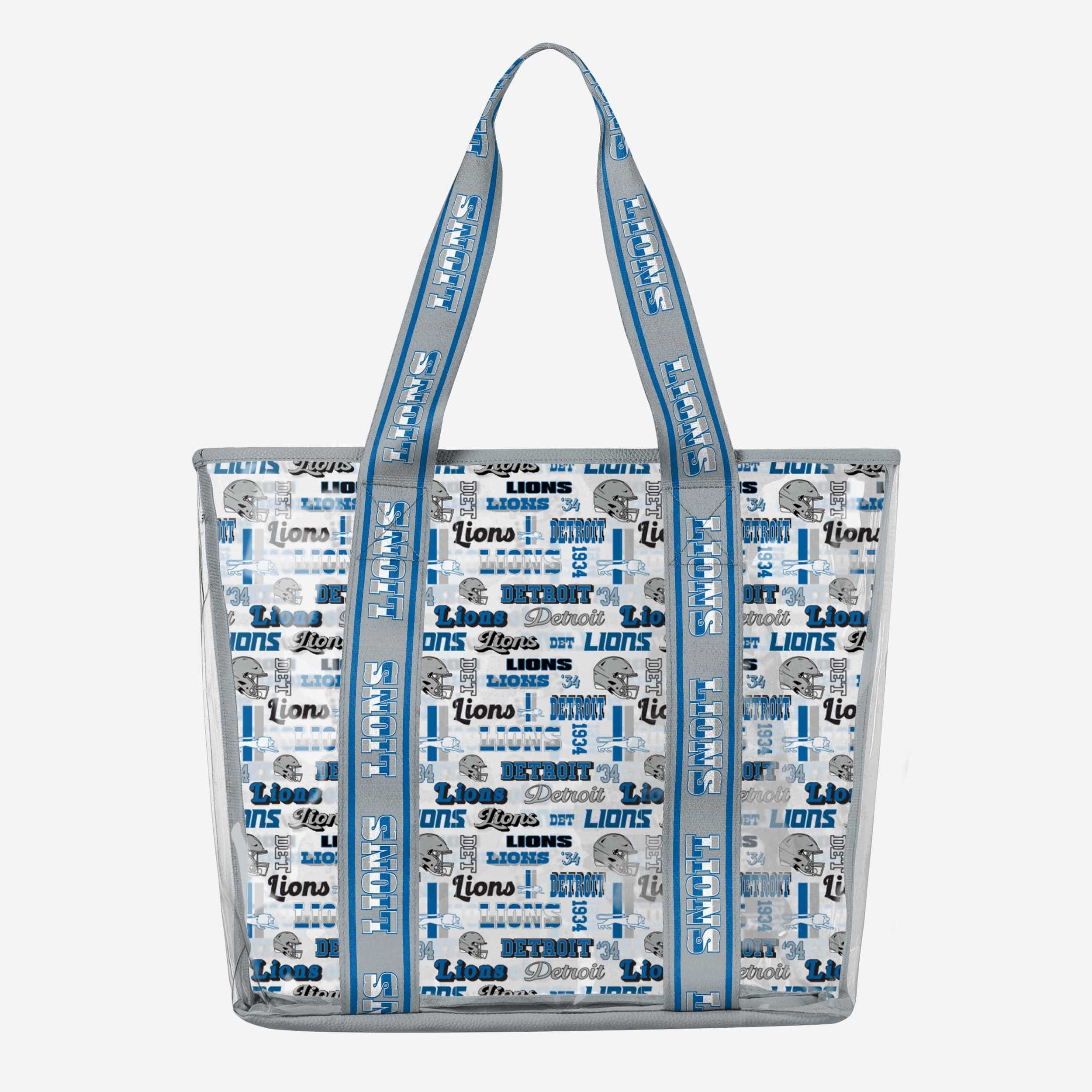 Detroit Lions Retro Print Clear Tote Bag: A Must - Have for Fans