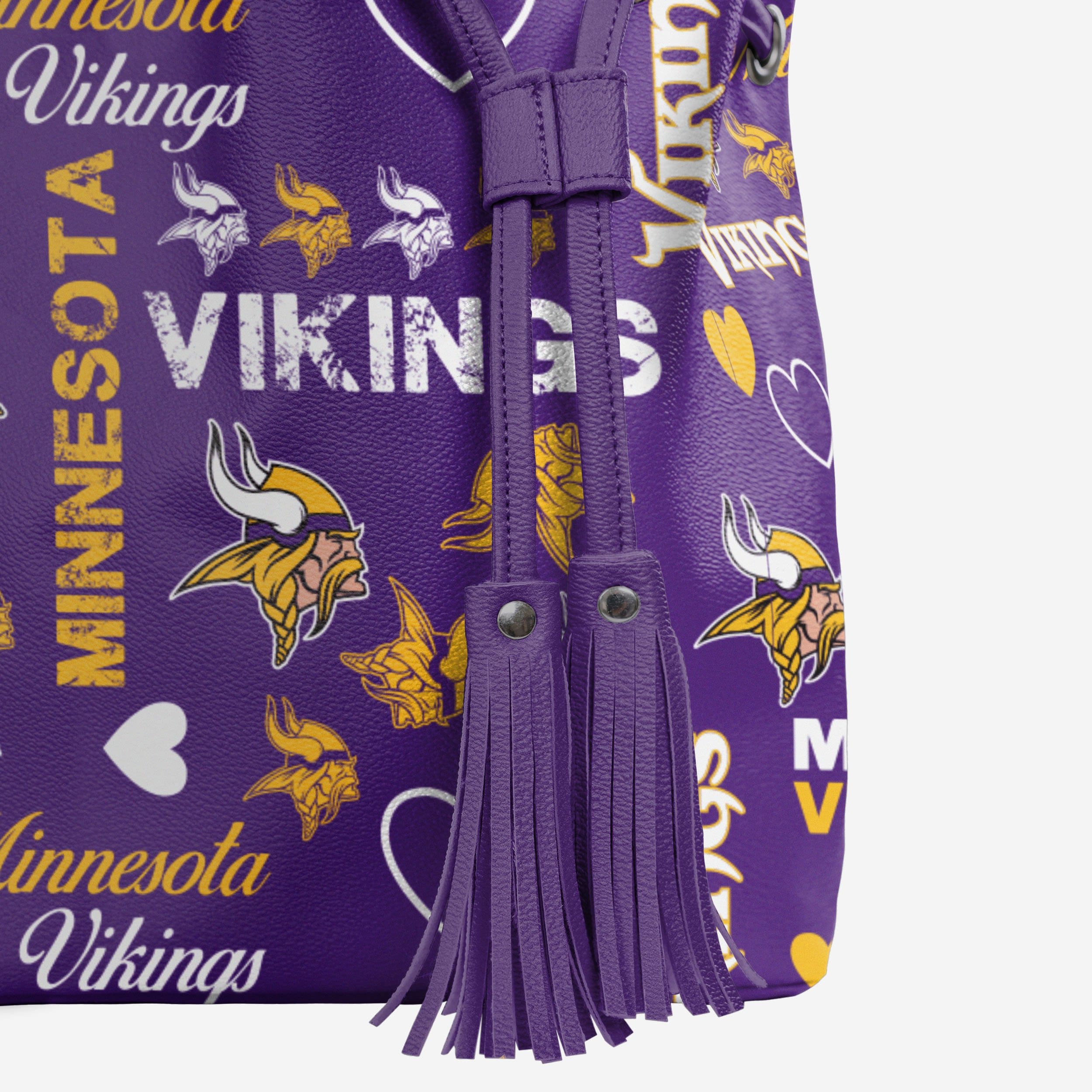 Passionate Minnesota Vikings Logo Love Cinch Purse