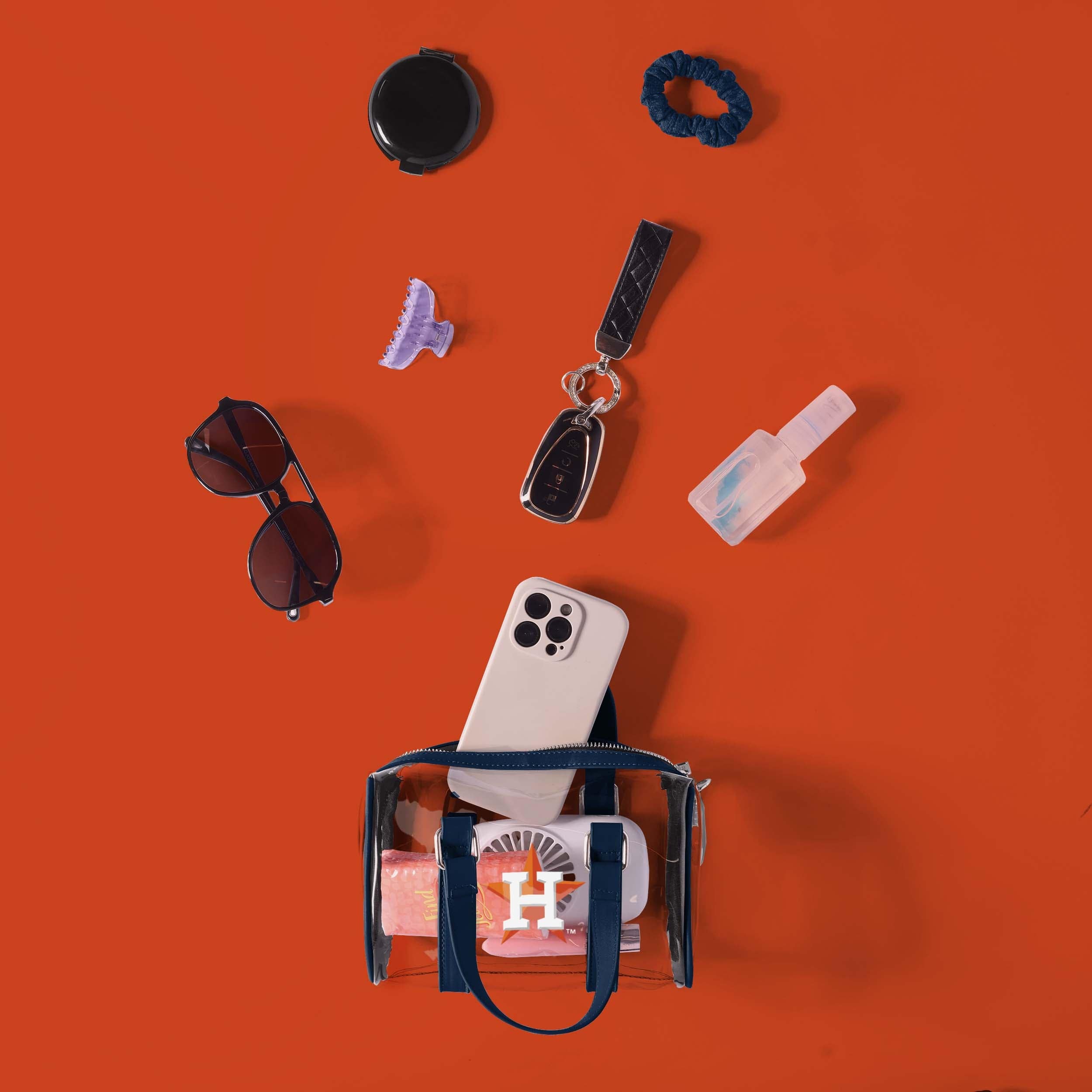 Houston Astros Clear Barrel Bag - Show Your Team Spirit!