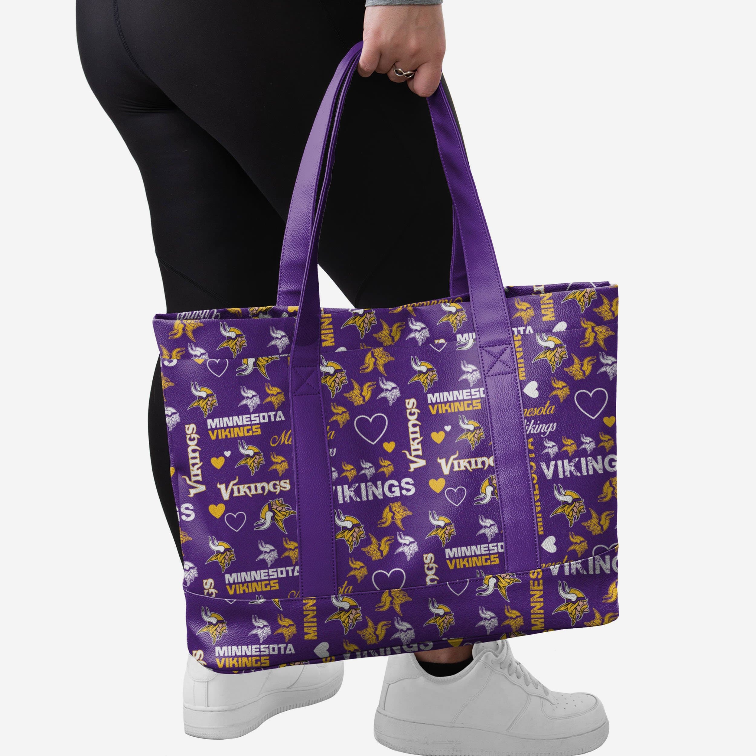 Minnesota Vikings Logo Love Tote Bag - Show Your Fandom!