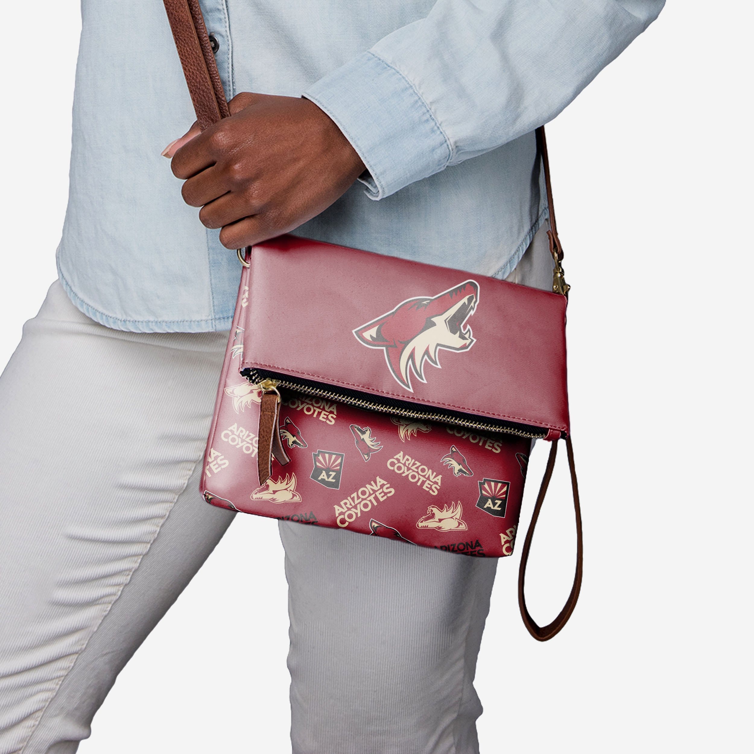 Arizona Coyotes Printed Foldover Tote Bag: Show Your Team Spirit!