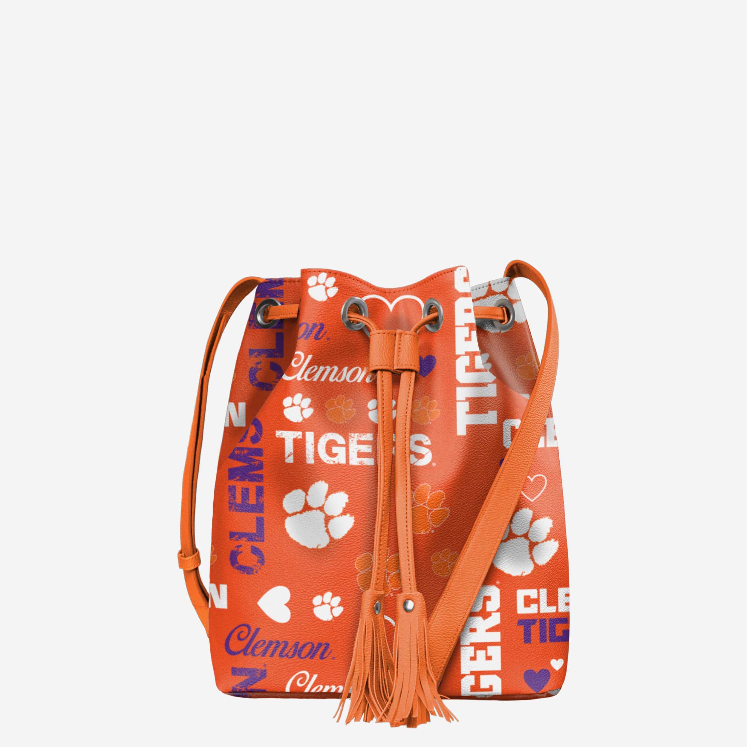 Clemson Tigers Logo Love Cinch Purse - Show Your Team Spirit!