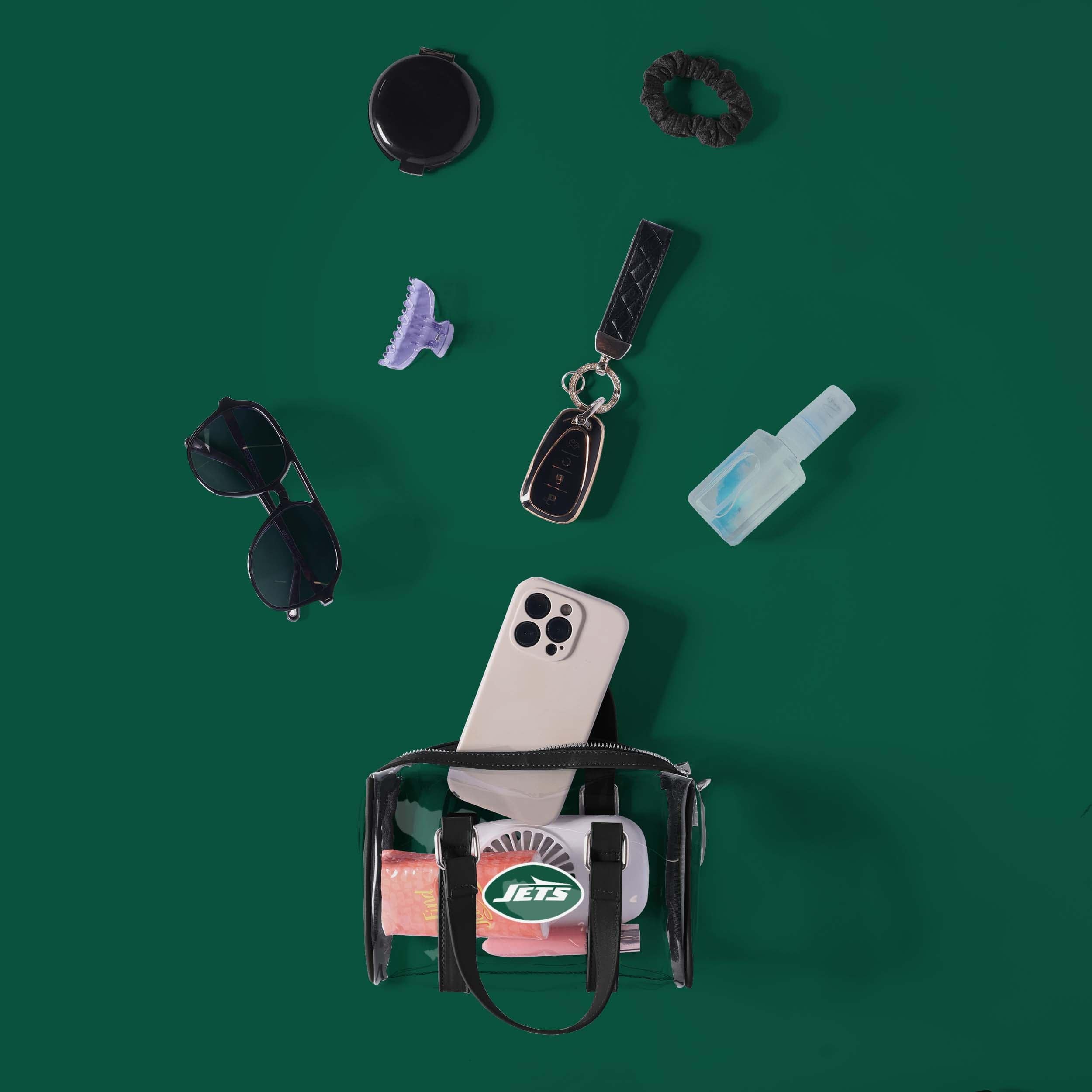 New York Jets Super-Cool Clear Barrel Bag