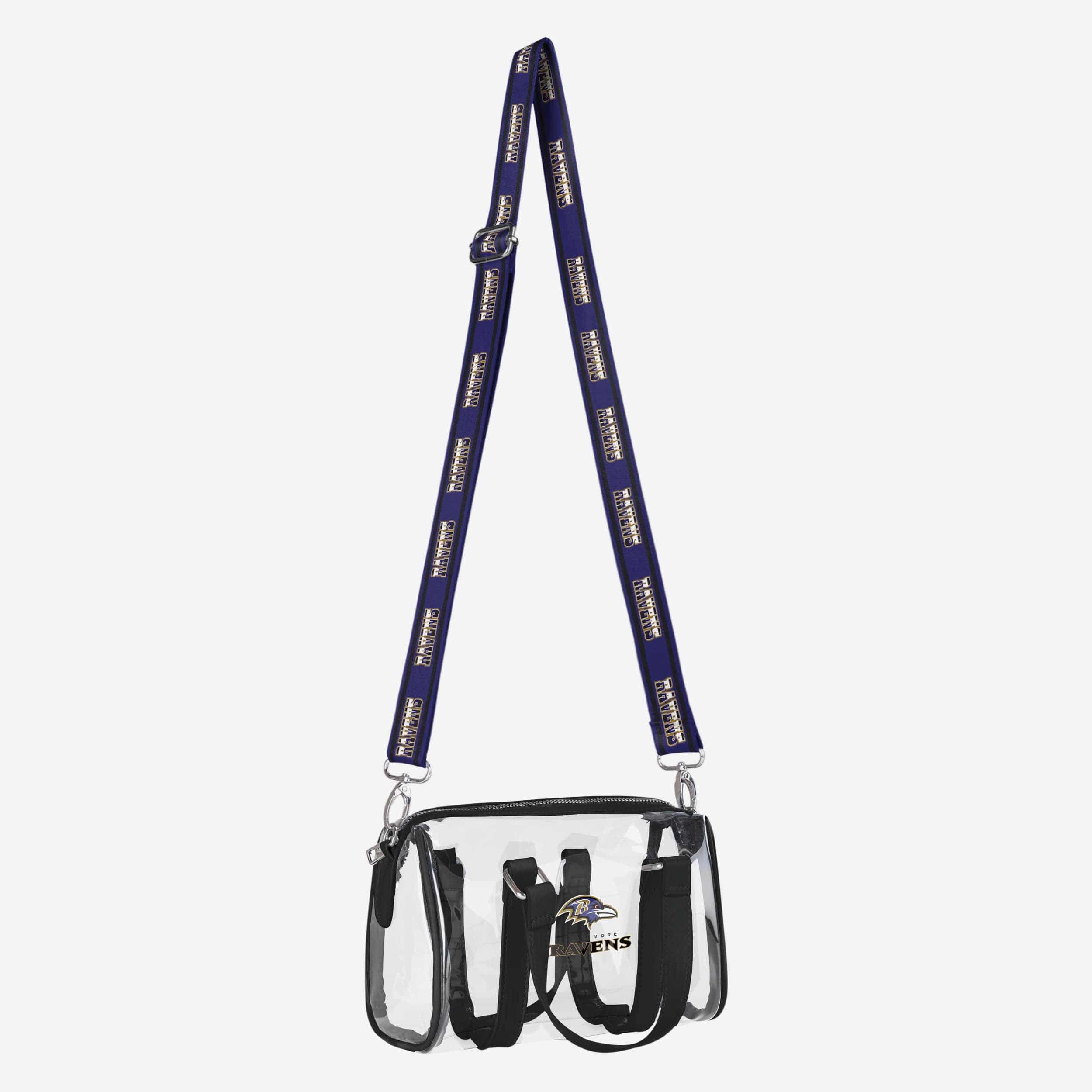 Baltimore Ravens Clear Barrel Bag - Show Your Team Spirit!