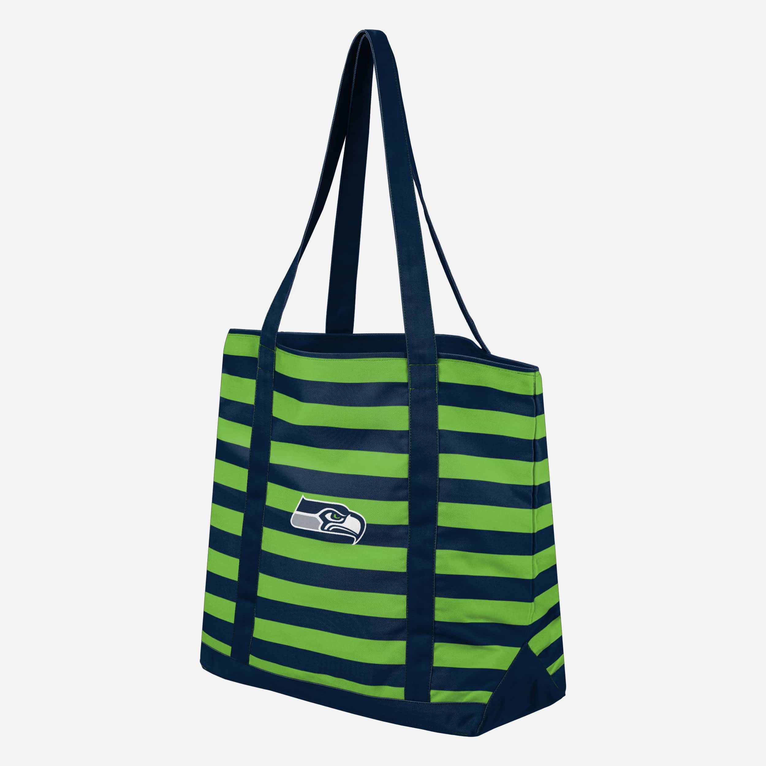 Seattle Seahawks Fanatic's Striped Canvas Tote Bag