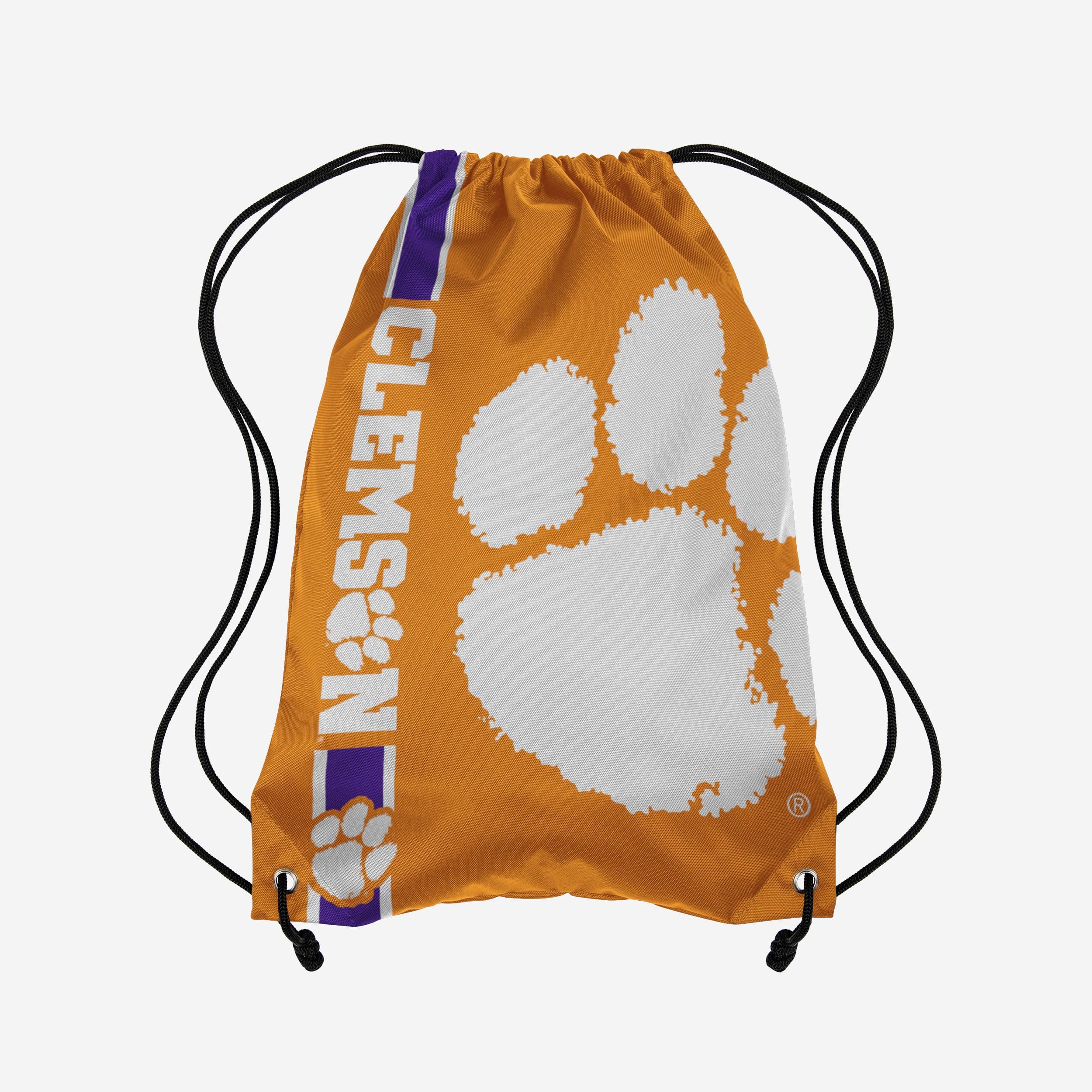 Clemson Tigers Big Logo Drawstring Backpack - Show Your Team Spirit!