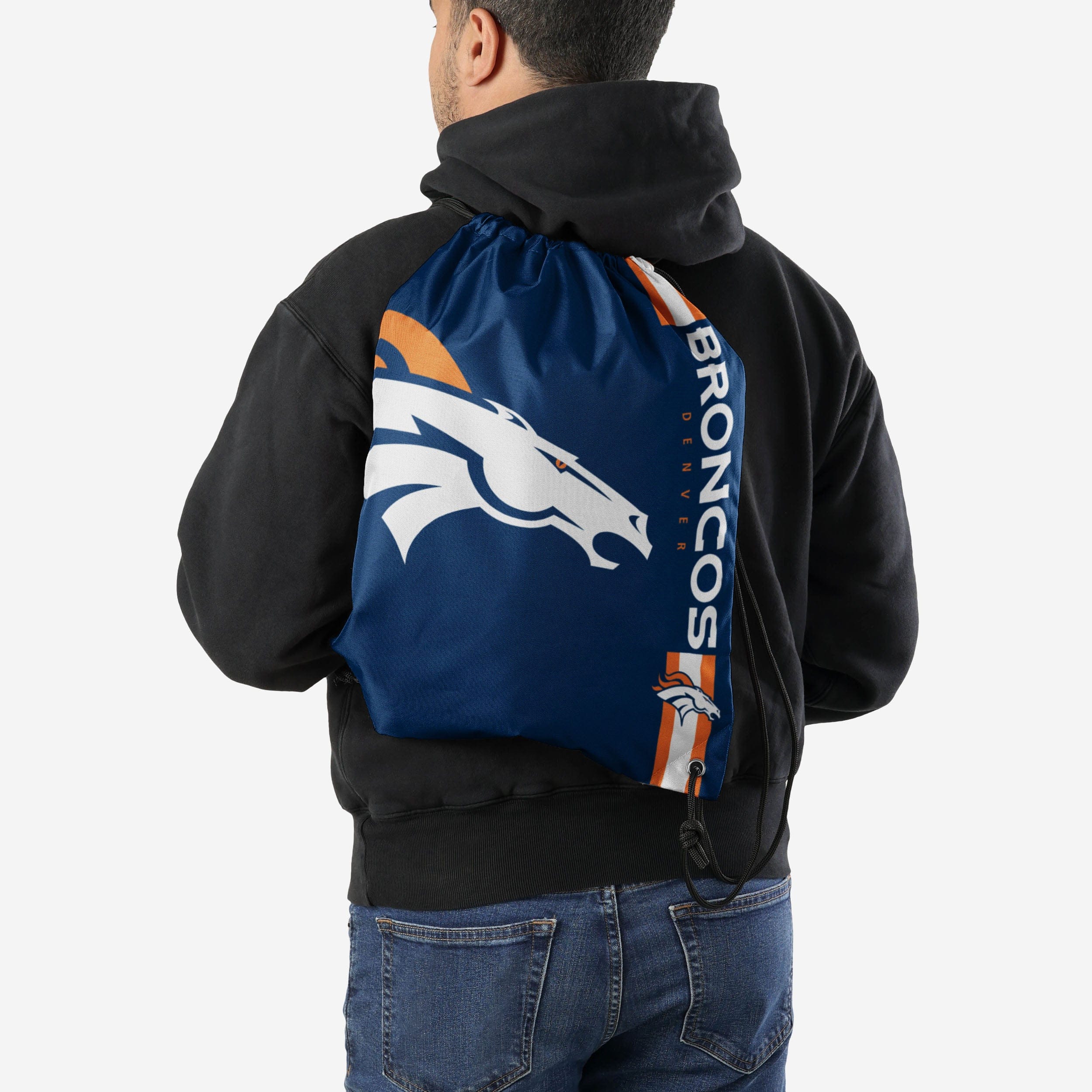 Denver Broncos Eye-Catching Big Logo Drawstring Backpack