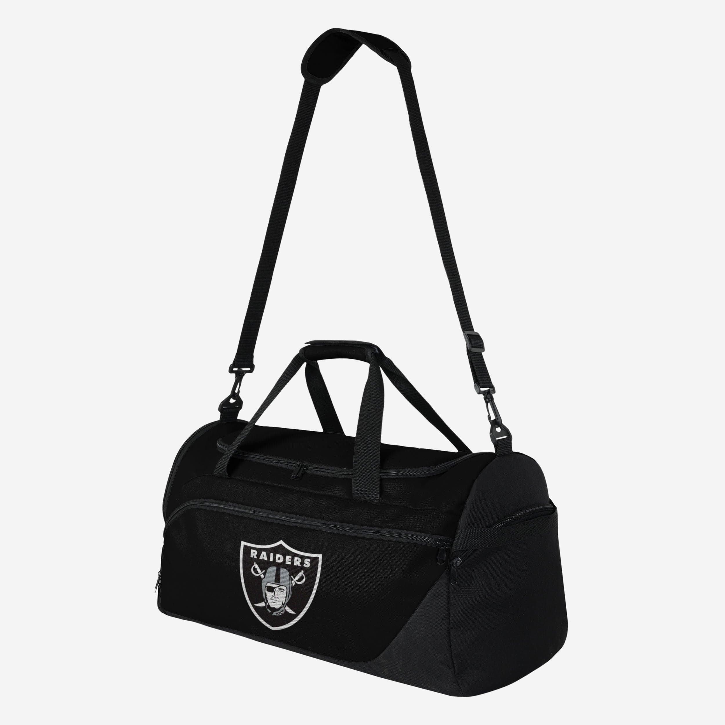 Exciting Las Vegas Raiders Solid Big Logo Duffle Bag - Show Your Fandom!