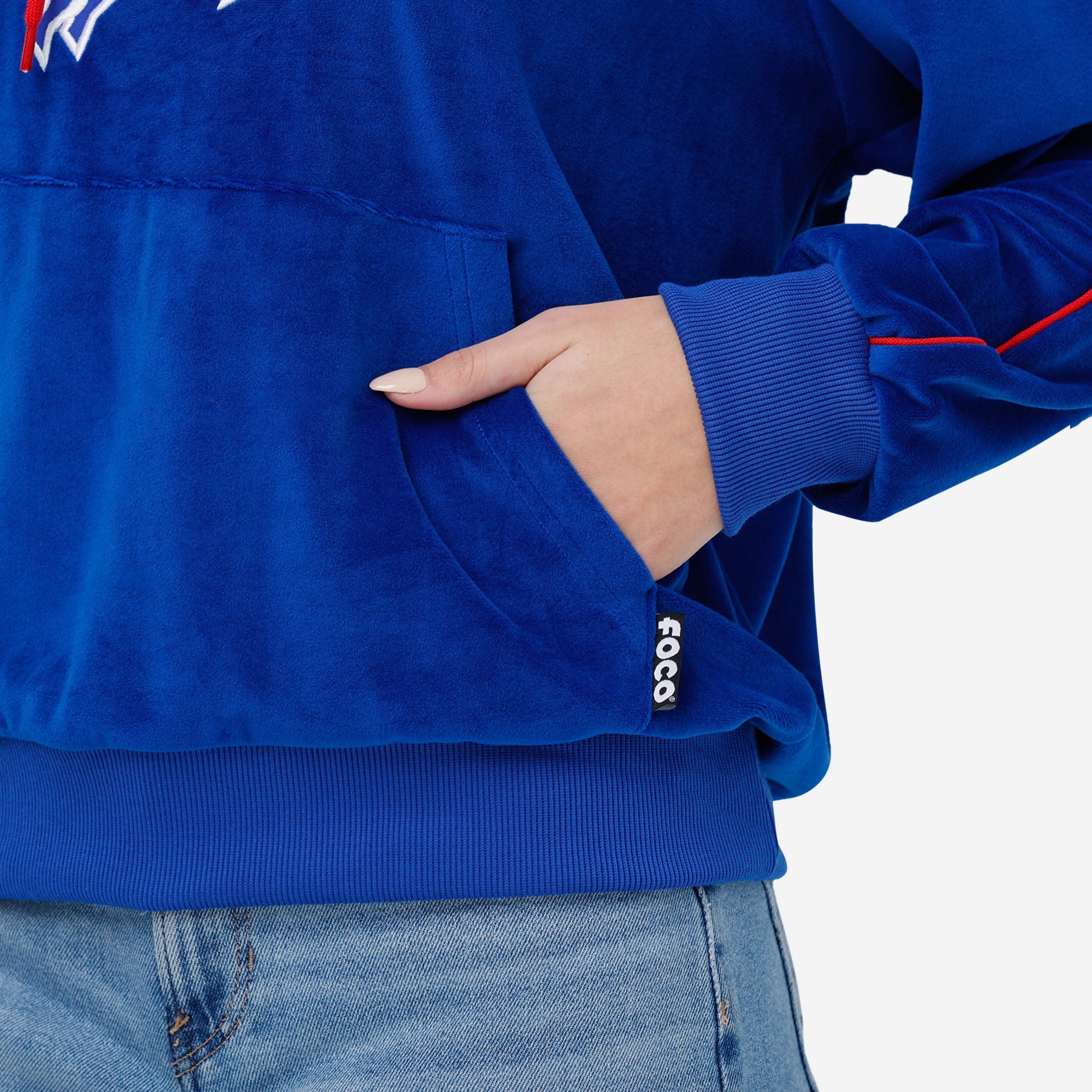 Buffalo Bills Women's Velour Hooded Sweatshirt - Show Your Team Spirit!