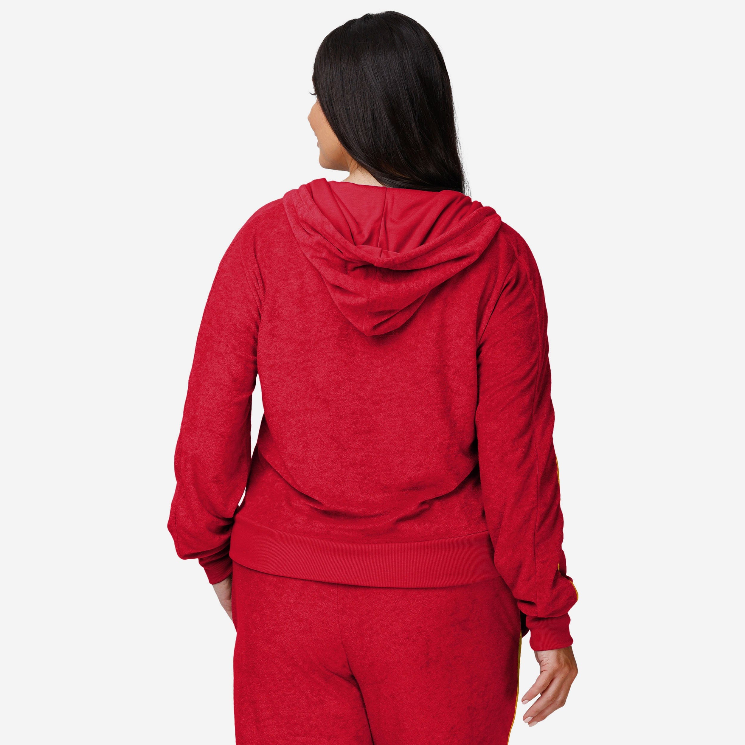 Kansas City Chiefs Women's Cozy Terry Knit Zip-Up Top - Show Your Team Spirit!