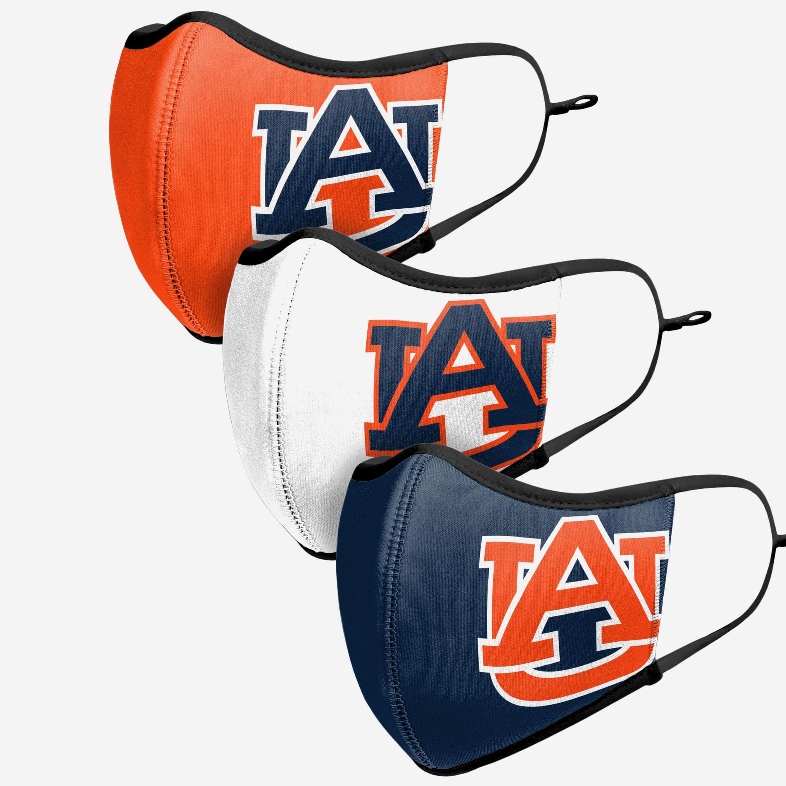 Auburn Tigers 3-Pack Fashionable Sports Face Covers